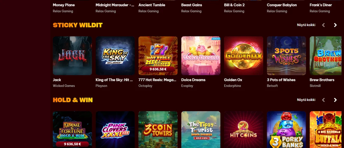 Käytä bonusostoa Flamez Casinolla